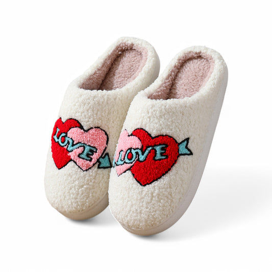 Fluffy Love Slides - Plush Schlappen