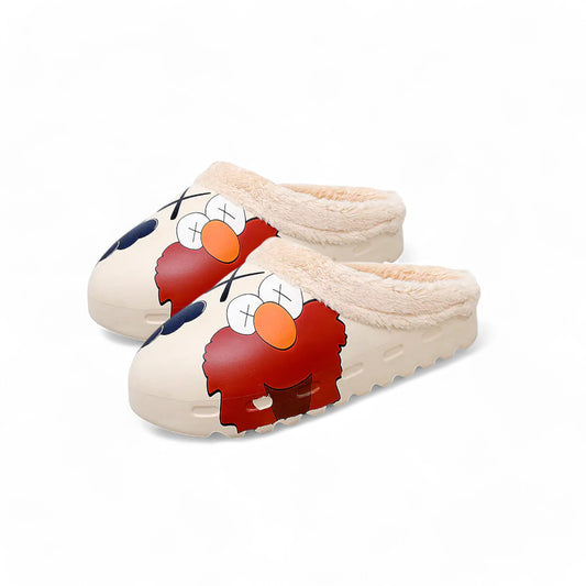 Happy Slipper - Plush Elmo Slides