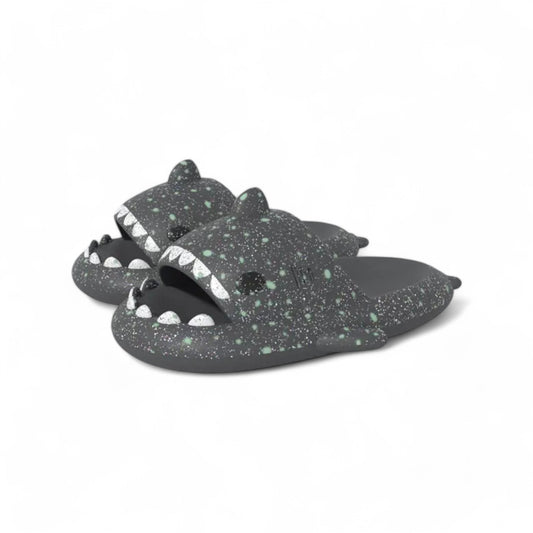 Happy Slipper - Sparkle Shark Slides