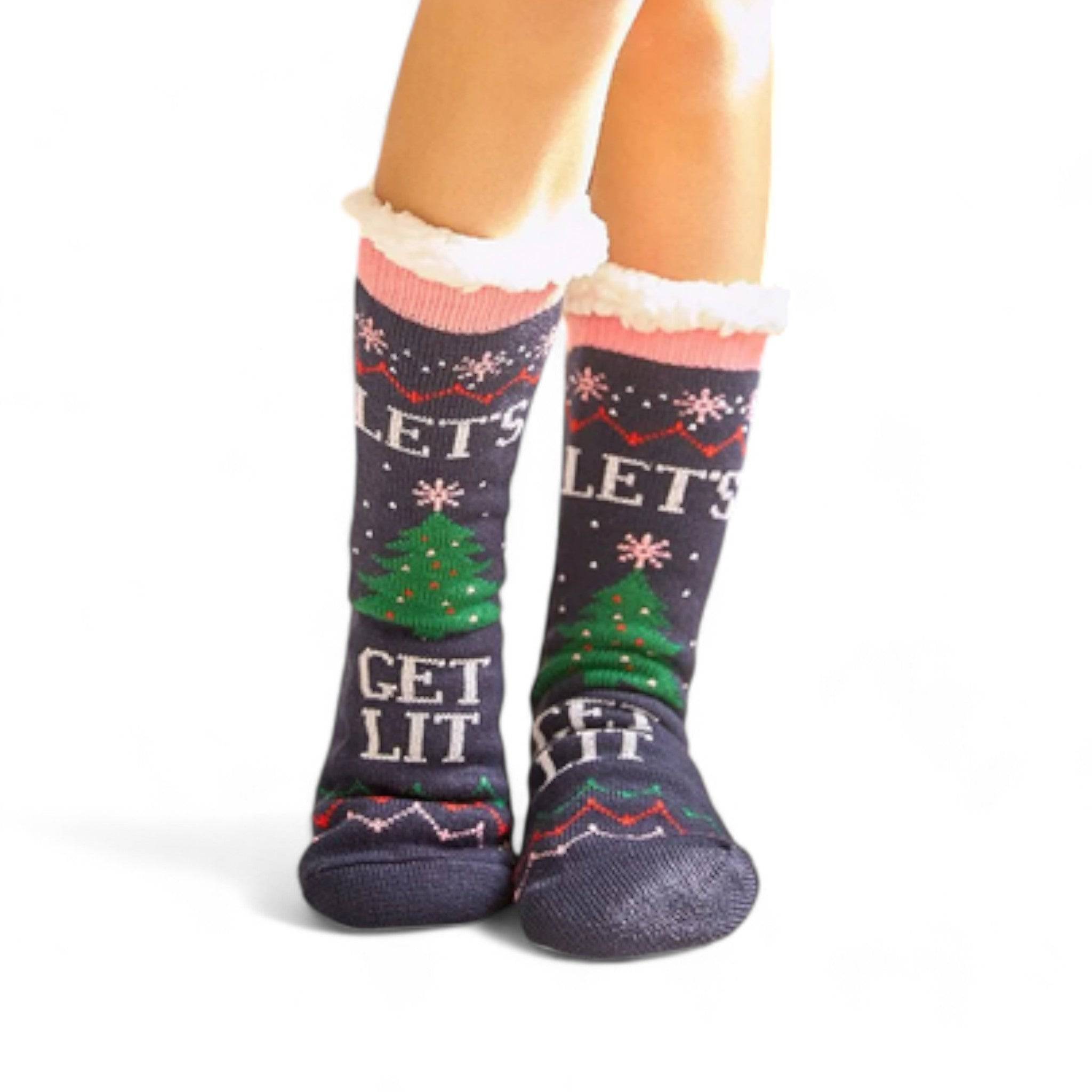 Happy Slipper - Ho Ho Ho Socks