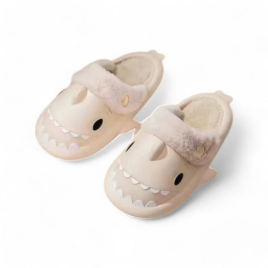 Happy Slipper - Shaggy Shark Slides