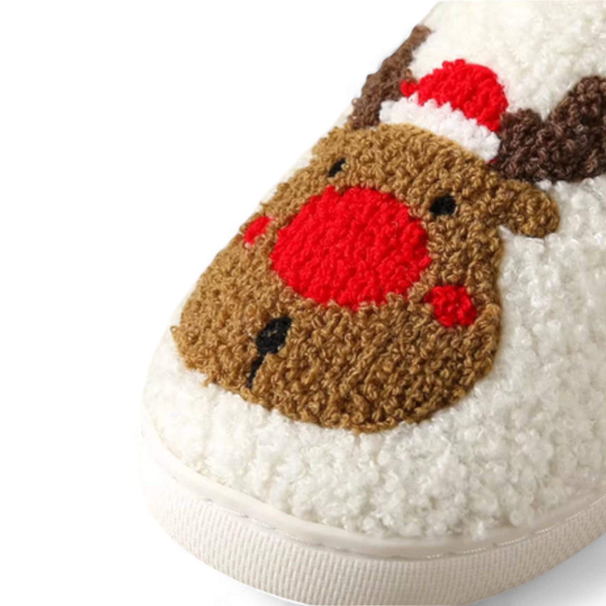 Happy Slipper - Christmas Elk Slides