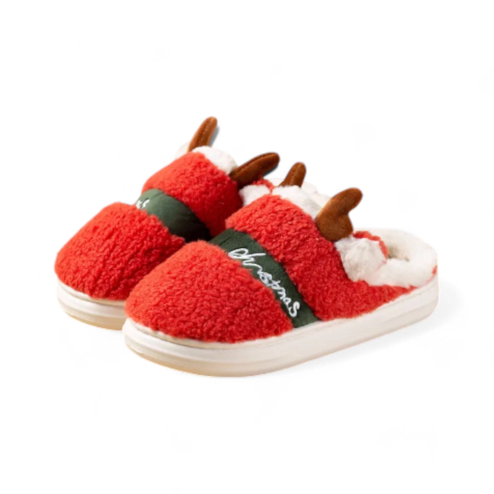 Happy Slipper - Christmas Reindeer Slides